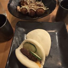 Pork Floss Bao and Takoyaki Pork Floss Bao and Takoyaki