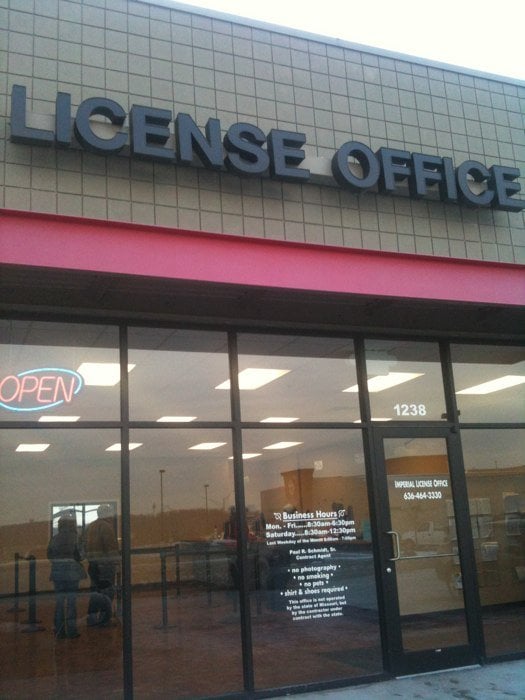 IMPERIAL LICENSE OFFICE 11 Reviews 1238 Main St, Imperial, Missouri Departments of Motor