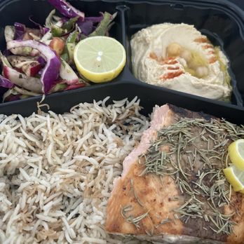 Arabella Mediterranean Grill - Salmon plate - Mediterranean Near Me - Downey, California Arabella Mediterranean Grill - Salmon plate - Mediterranean Near Me - Downey, California