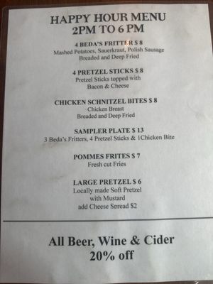 Menu photo 1 Beda's Biergarten San Luis Obispo, CA