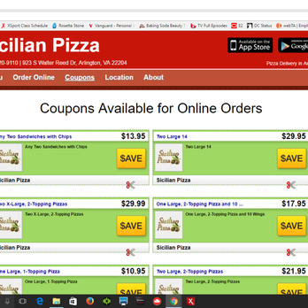 Sicilian Pizza - Website Screenshot - Pizza Near Me - Arlington, Virginia Sicilian Pizza - Website Screenshot - Pizza Near Me - Arlington, Virginia