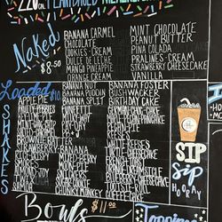 Just one of the boards with drinks!!