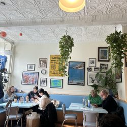 Baby Blues Luncheonette - Inside is indeed a gorgeous baby blue and very spacious