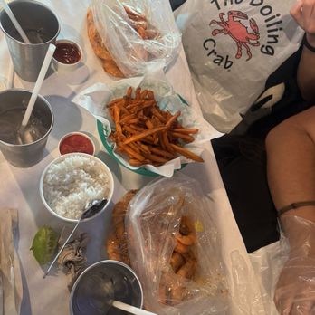 The Boiling Crab - Sweet potatoes with 1 pound of shaping shrimp in order of eggs to corn and cup of rice - Cajun/Creole Near Me - Rowland Heights, California The Boiling Crab - Sweet potatoes with 1 pound of shaping shrimp in order of eggs to corn and cup of rice - Cajun/Creole Near Me - Rowland Heights, California