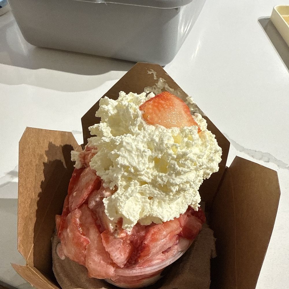 Snowy Village - Strawberry Shave Ice - Shaved Ice Near Me - Seattle, Washington Snowy Village - Strawberry Shave Ice - Shaved Ice Near Me - Seattle, Washington