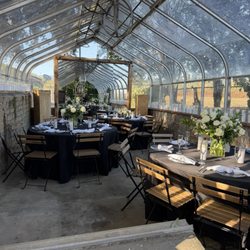 CasaV - Vojvoda Family Estate - This is the large greenhouse where most of our 50+ guests dined, but there was ample space and comfortable seating areas just outside.