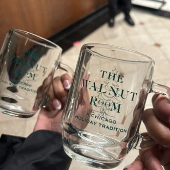 The Marshall Field's Walnut Room - Cute glasses that we got - American Near Me - Chicago, Illinois The Marshall Field's Walnut Room - Cute glasses that we got - American Near Me - Chicago, Illinois