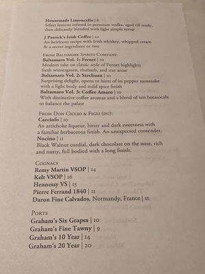 Menu photo 3 Gertrude's Baltimore, MD