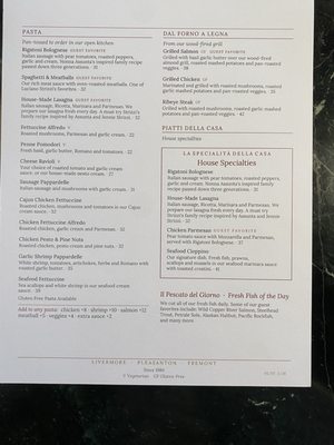 Menu photo 1 Strizzi's Restaurant Livermore, CA Menu photo 1 Strizzi's Restaurant Livermore, CA
