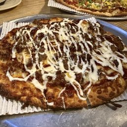 BBQ White Meatball Pizza