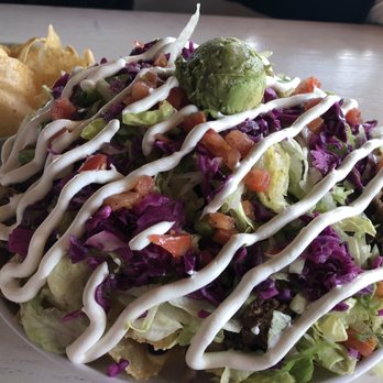 Lucharitos Melville - Nacho... looks 100x better than it was, meat was all dry, no jalapeños - Mexican Near Me - Melville, New York