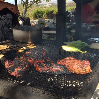Eberle Winery - Tritip on the grills outside - Wineries Near Me - Paso Robles, California
