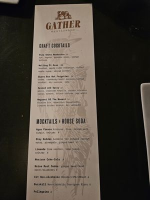 Gather by null