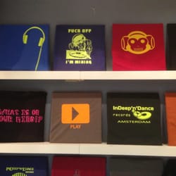 In Deep'n'Dance - Just a small selection of their t-shirts
