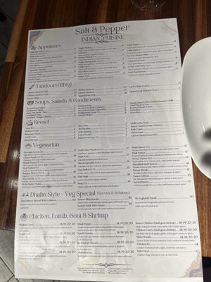Menu photo 1 Salt and Pepper Indian Cuisine High Point, NC