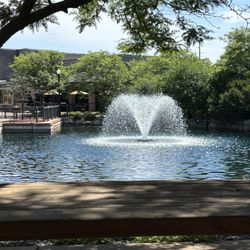 View of fountain from patio