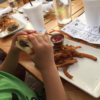 Seed Kitchen & Bar - Kids cheese burger and fries - American Near Me - Marietta, Georgia