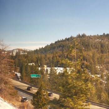 Emigrant Gap - CA Historical Landmark 403 - View of Emigrant Gap from the California Zephyr - Landmarks & Historical Buildings Near Me - Alta, California