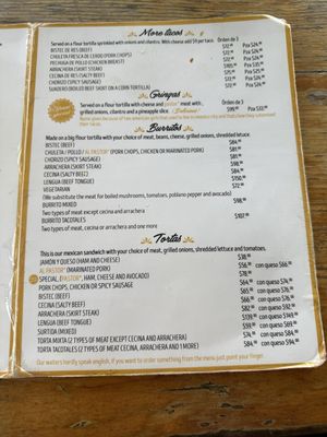 Menu photo 2 Los Tacotales Cozumel, ROO Menu photo 2 Los Tacotales Cozumel, ROO