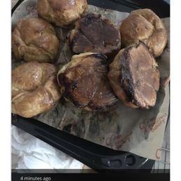 Burnt pastries