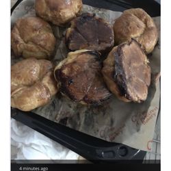 Burnt pastries