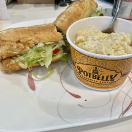 Veggie Melt and Mac & Cheese