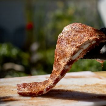 Coronado Smokehaus BBQ - Pork ribs on the pit--low, slow, and getting that perfect smoke kiss.
This is where BBQ that smacks begins. - Barbeque Near Me - Phoenix, Arizona