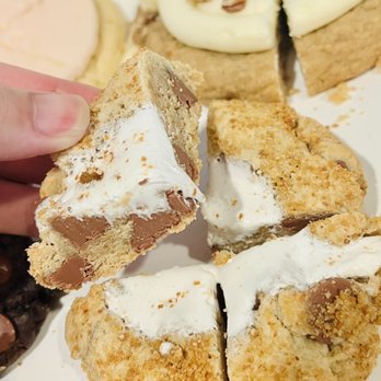 Crumbl - Orange - Close-up S'mores cookie - Bakeries Near Me - Orange, California