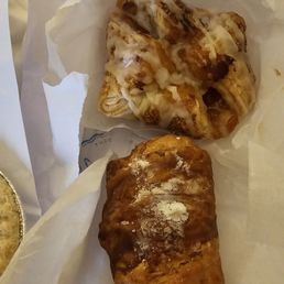 Apricot danish and chocolate croissant Apricot danish and chocolate croissant