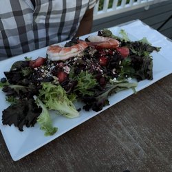 The Basin Grill - Salad with shrimp added