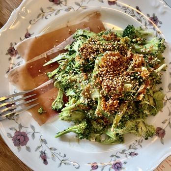 Kawa Ni - We will be back! Fall off the bone ribs, shaved broccoli miso goma, cucumbers with karikari Ume, kelp, sunflower, and shiso...and the himach - Izakaya Near Me - Denver, Colorado