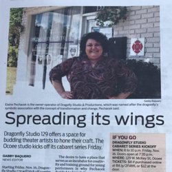 Dragonfly Studio & Productions - An article written about Dragonfly's founder and owner, Elaine Pechacek, and the goals that she is trying to achieve with the studio.