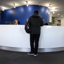 Budget Car & Truck Rental Kings Cross - The counter