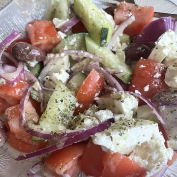 Greek Corner Restaurant - Horiatiki (Village salad) - Greek Near Me - Cambridge, Massachusetts Greek Corner Restaurant - Horiatiki (Village salad) - Greek Near Me - Cambridge, Massachusetts