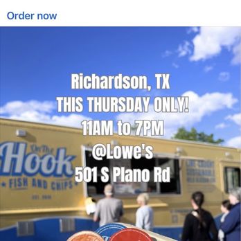 On The Hook - Saw the ad on Facebook - Food Trucks Near Me - Plano, Texas