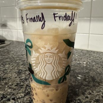 Starbucks - Venti Iced Latte Whole Milk (midline) / Extra Ice - Coffee & Tea Near Me - Lacey, Washington
