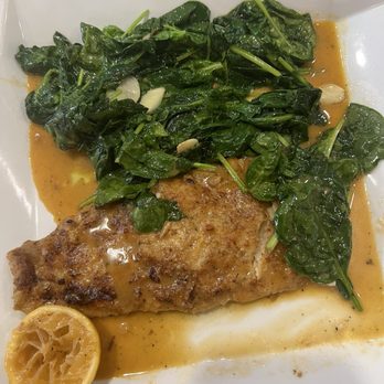 La Piazza Restaurant - Omg the best Sea bass over spinach - Italian Near Me - Wallingford, Connecticut