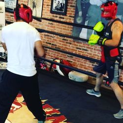 Jose Navarro Boxing - Jose Navarro in the white teaching me how to spar.