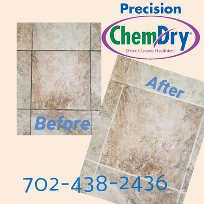 Precision Chem Dry, your professional Tile and Grout cleaners! - Precision Chem-Dry is a professional carpet cleaning company in Las Vegas, NV. We offer a variety of carpet cleaning, upholstery cleaning, and a variety of services in Las Vegas, NV. Additionally, we will meet all of your cleaning needs from pet urine odor removal to anti-allergen treatment or tile cleaning. We are famous in Las Vegas because our products are non-toxic and green certified. They are safe and healthy for your home and the environment. But most importantly, our carpet and upholstery cleaning processes are designed to allow carpets to dry in 1-2 hours instead of 1-2 days! When you trust us to clean your rugs and carpet, you will see the refreshing, long-lasting results you expect. Precision Chem Dry, your professional Tile and Grout cleaners! - Precision Chem-Dry is a professional carpet cleaning company in Las Vegas, NV. We offer a variety of carpet cleaning, upholstery cleaning, and a variety of services in Las Vegas, NV. Additionally, we will meet all of your cleaning needs from pet urine odor removal to anti-allergen treatment or tile cleaning. We are famous in Las Vegas because our products are non-toxic and green certified. They are safe and healthy for your home and the environment. But most importantly, our carpet and upholstery cleaning processes are designed to allow carpets to dry in 1-2 hours instead of 1-2 days! When you trust us to clean your rugs and carpet, you will see the refreshing, long-lasting results you expect.