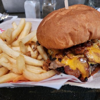 Werewolf - Bourbon Bacon Burger with regular fries - Breakfast & Brunch Near Me - San Diego, California Werewolf - Bourbon Bacon Burger with regular fries - Breakfast & Brunch Near Me - San Diego, California