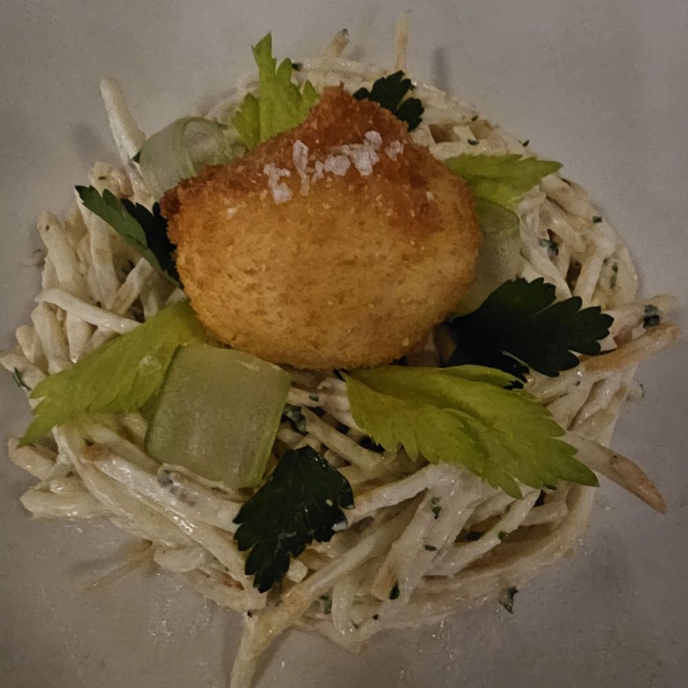 Jolie Restaurant - Celery Root Salad w Egg - French Near Me - Raleigh, North Carolina
