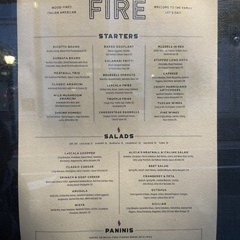 LaScala's Fire - Menu #1 - Italian Near Me - Philadelphia, Pennsylvania