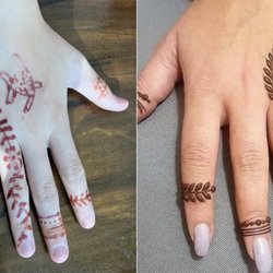 Brow Art 23 - Henna RIGHT: Expectation/Inspiration LEFT: Reality (Day 1)