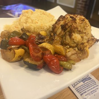 Maria's Reisterstown - Crab cake , rice pilaf , roast vegetables - Cocktail Bars Near Me - Reisterstown, Maryland Maria's Reisterstown - Crab cake , rice pilaf , roast vegetables - Cocktail Bars Near Me - Reisterstown, Maryland