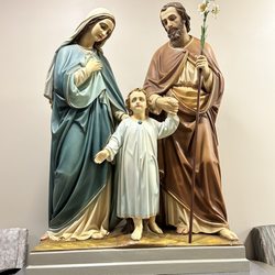 St. Elizabeth Healthcare - The statues of Mary, Jesus and Joseph.
