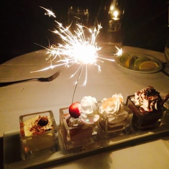 Latitudes - Sunset Key Cottages - Dessert flight - included carrot cake, strawberry shortcake and more - Seafood Near Me - Key West, Florida Latitudes - Sunset Key Cottages - Dessert flight - included carrot cake, strawberry shortcake and more - Seafood Near Me - Key West, Florida