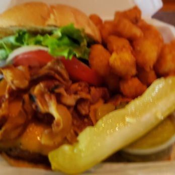 Phylo's - Bacon cheeseburger with tots - Bars Near Me - Milwaukee, Wisconsin
