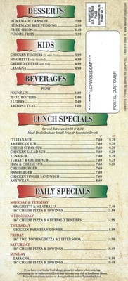Menu photo 1 Nonnie's Brick Oven Havre De Grace, MD