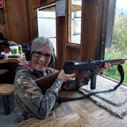 Eagles Nest Armory - A great day at the range shooting a Thompson submachine gun.