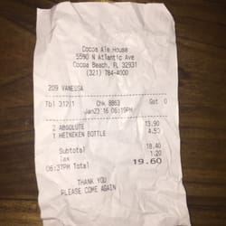 Cocoa Beach Ale House - Ripoff